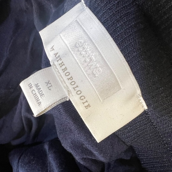 Like New! [ett:twa] Navy Blue Velvet X Sequin {Anthro} Stretch Jogger Pants | XL - Picture 5 of 14